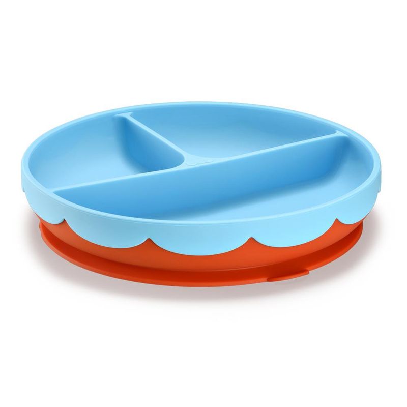 Prato-com-Divisoria-e-Ventosa---Fisher--Price---Yummy---Silicone---Azul-2