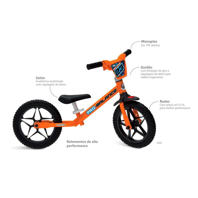 Bicicleta-Infantil---Bandeirante---Balance-Pro---Laranja-2