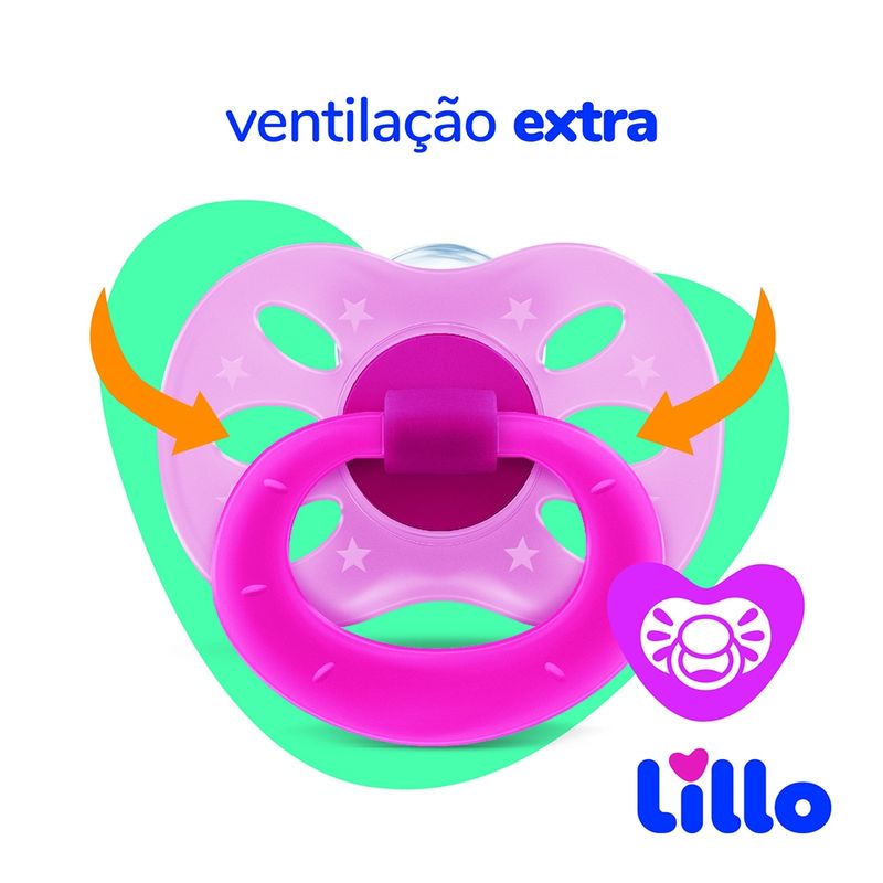 Chupeta---Lillo---Extra-Air---Maiores-de-6-meses---Silicone---Rosa-2