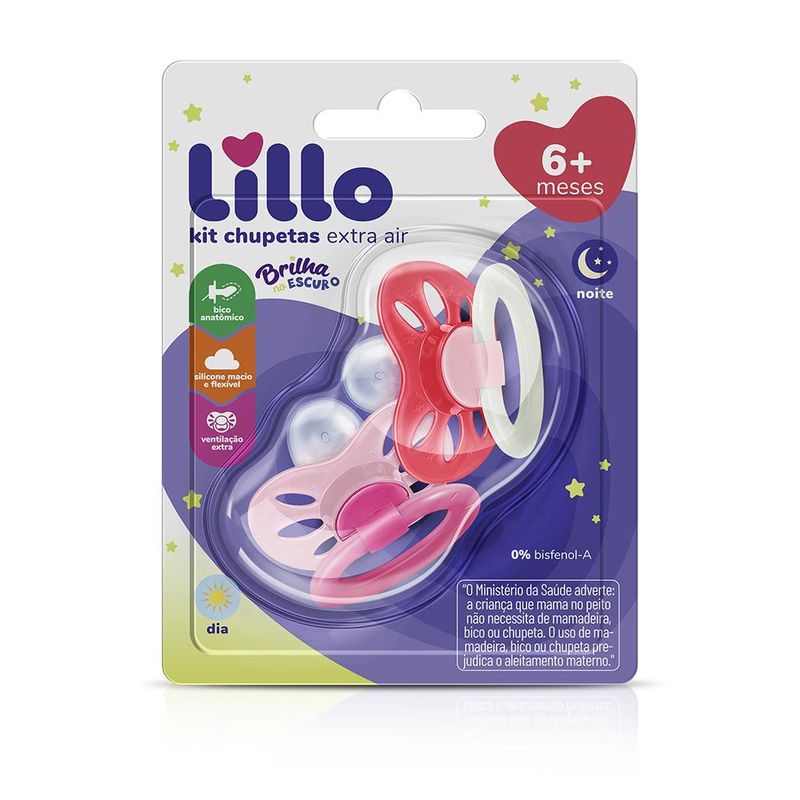 Conjunto-de-Chupetas-Lillo---Extra-Air---Brilha-no-Escuro---Dia-e-Noite---Maiores-de-6-meses---Rosa-1