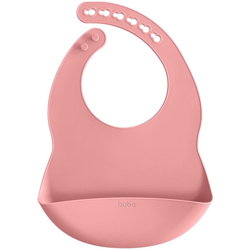 Babador-Com-Pega-Migalhas-Em-Silicone---Buba---Rosa-0