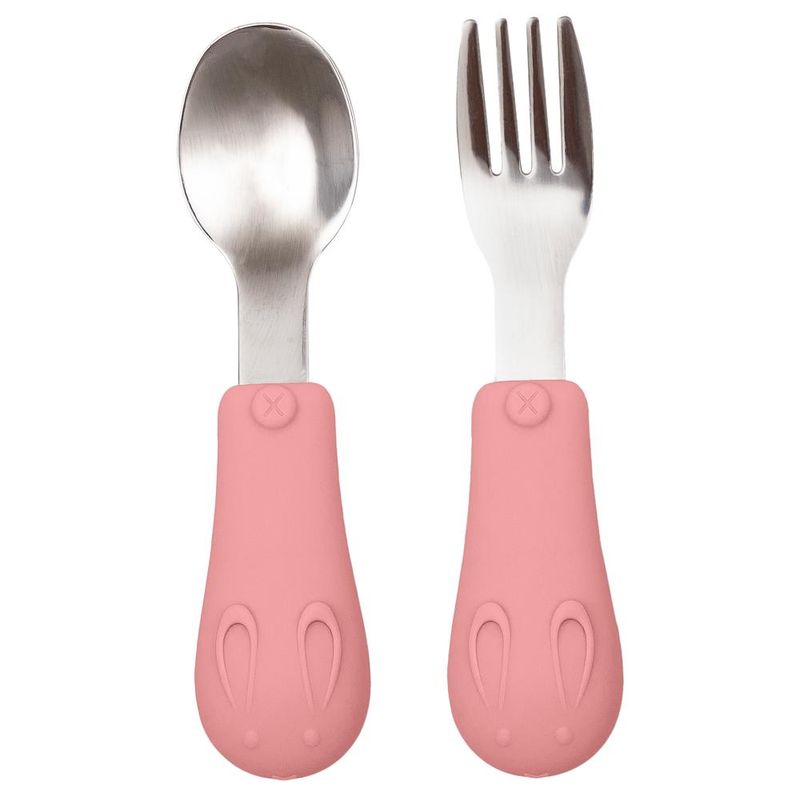 Conjunto-De-Talheres-Cabo-De-Em-Silicone---Buba---Colher-E-Garfo---Rosa-0