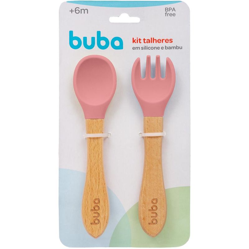 Conjunto-de-Talheres-em-Silicone-e-Bambu---Rosa---Buba-2