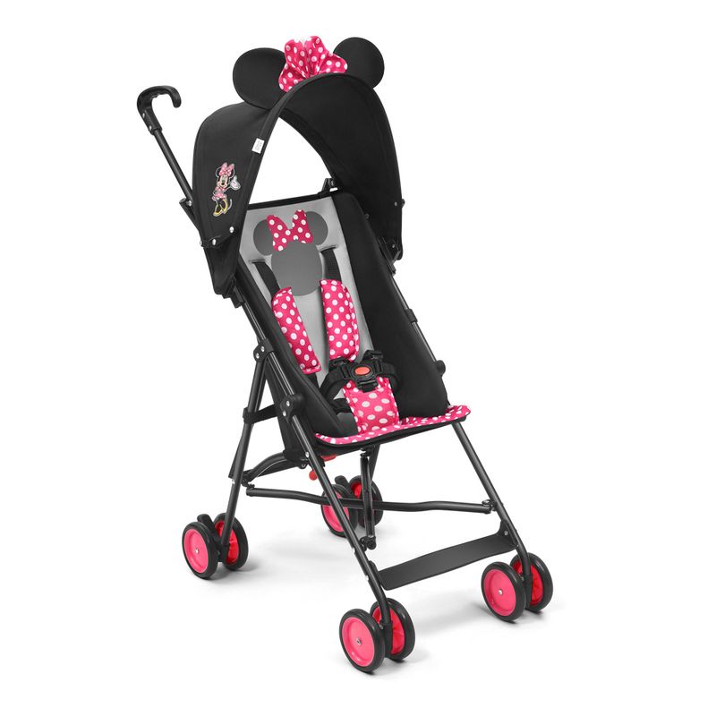 Carrinho-De-Bebe-Com-Guarda-Chuva---Disney---Minnie---Preto-0