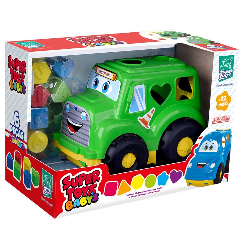 Brinquedo-Educativo---Super-Toys-Babys---Onibus-Escolar---Verde---Super-Toys-1