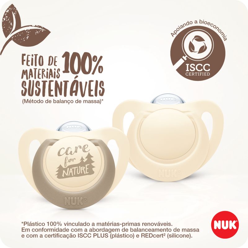 Kit-2-Chupetas---18-36-Meses---For-Nature---Silicone-S3---Neutral---Nuk-2