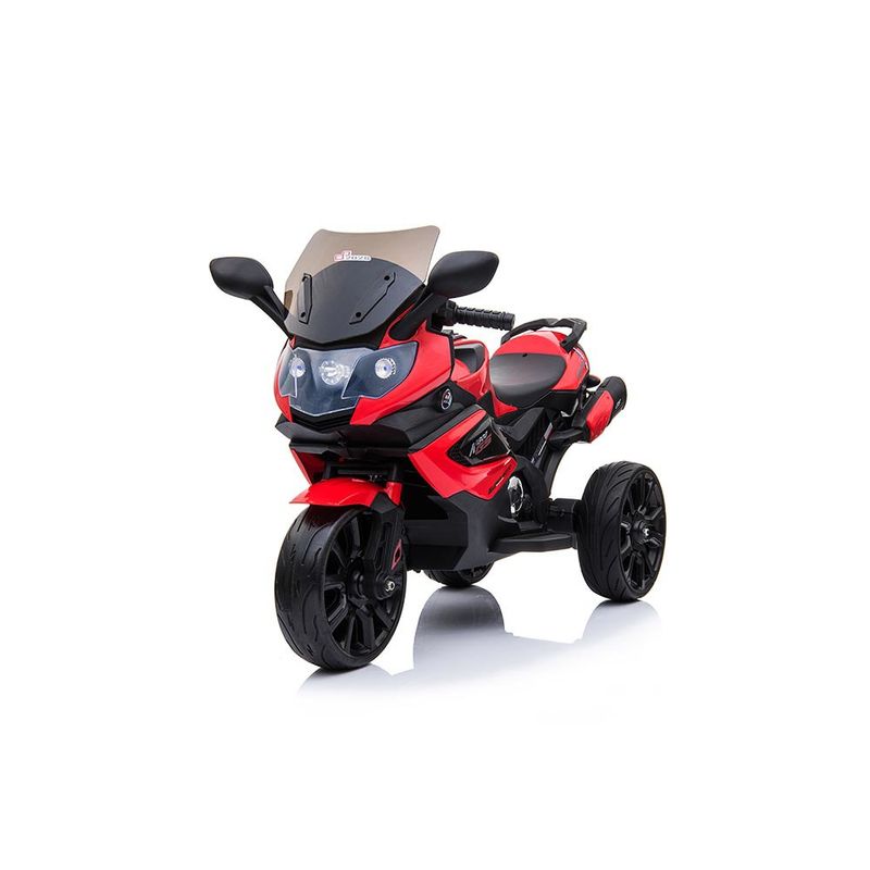 Mini-Motocicleta-Eletrica---12V-45AH---3-Rodas---Shiny-Toys---Vermelho-0