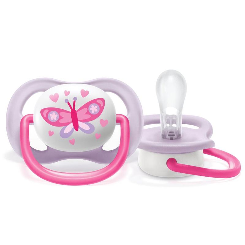 Chupeta-Avent---Ultra-Air---0-6meses---Borboleta---Rosa---Philips-Avent-0