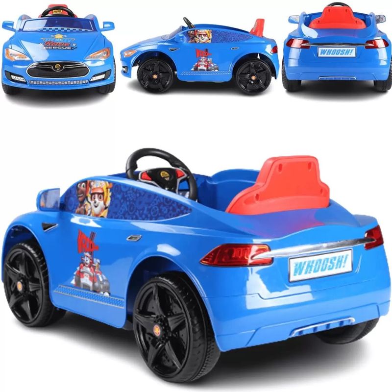 Mini-Veiculo-Eletrico-Infantil---Patrulha-Canina---12V---Resgate-de-Corrida---Azul---Bang-Toys-2