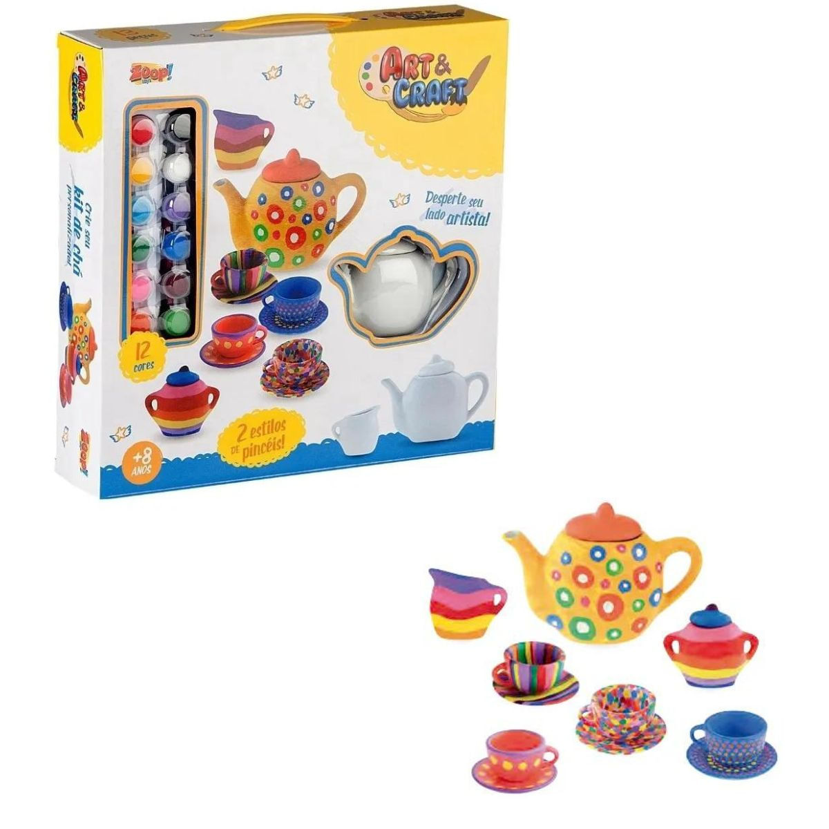 APROTIEセット Conjunto Art e Craft Jogo De Xícaras Zoop Toys Zp00227 - Ri Happy