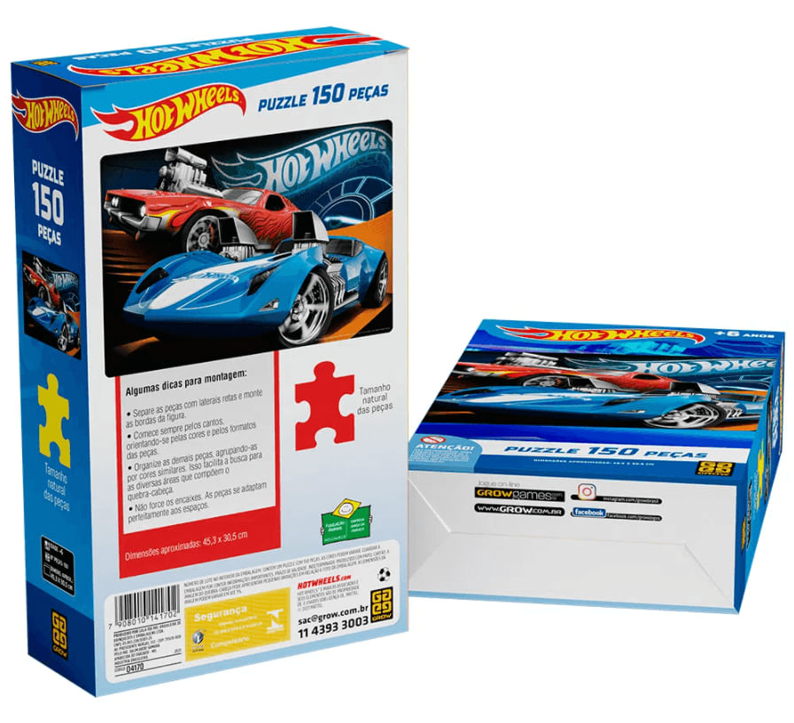 Hot Wheels バイク 約34個セット　ミニカー Quebra Cabeça Hot Wheels 150 Peças Grow 04170 - Ri Happy