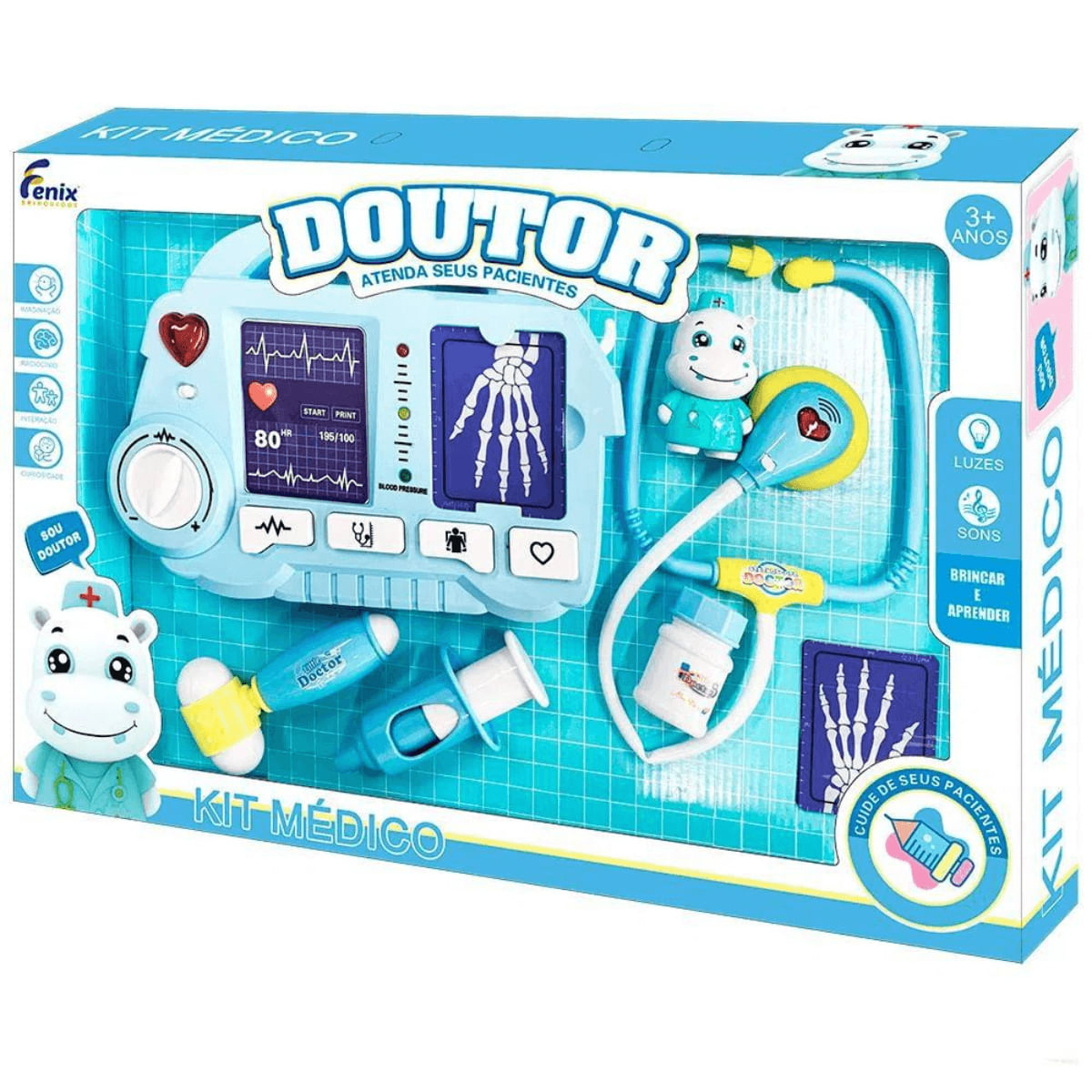 Kit Médico Azul Fenix Drx-810A - Ri Happy