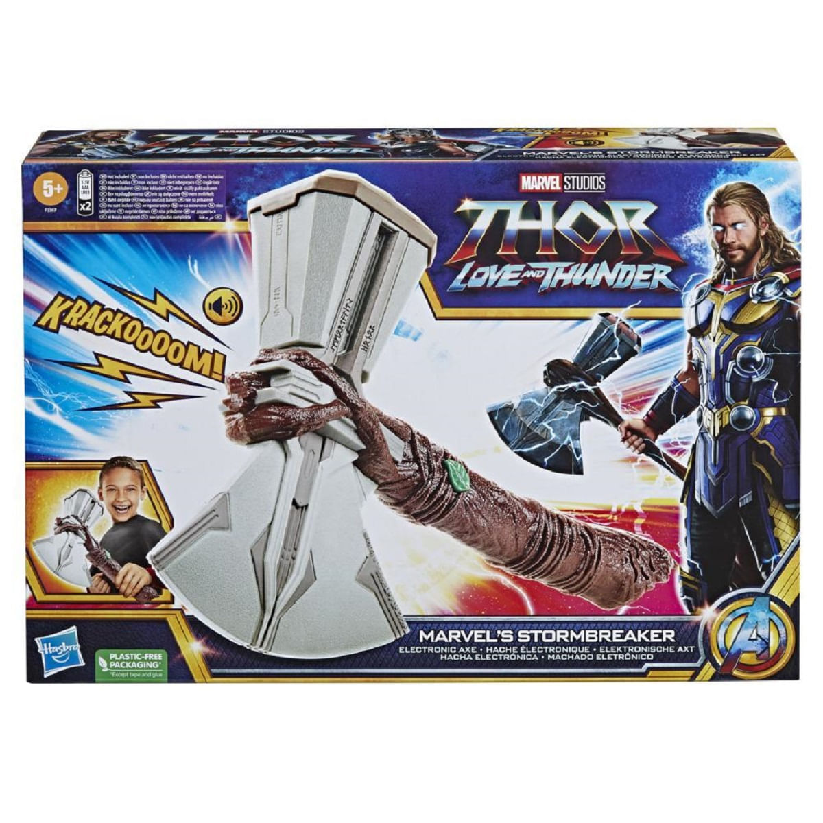 Martelo Eletrônico Thor Stormbreaker Marvel F3357 - Ri Happy