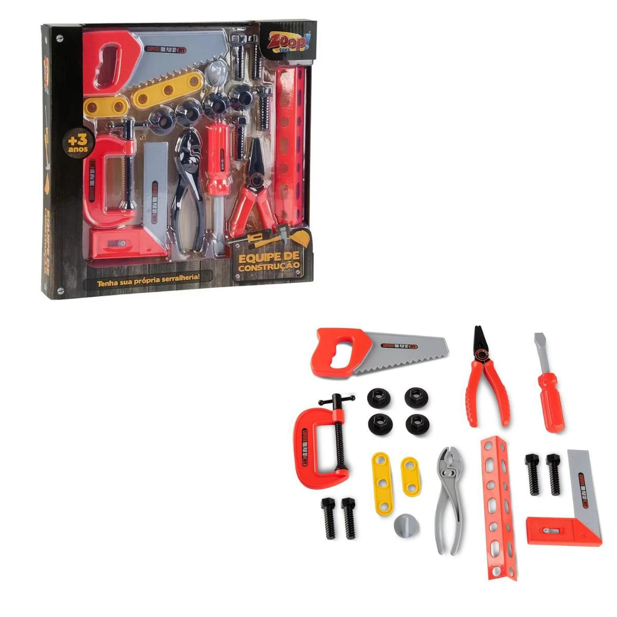 Kit De Ferramentas Equipe De Construção Zoop Toys Zp00408 - Ri Happy