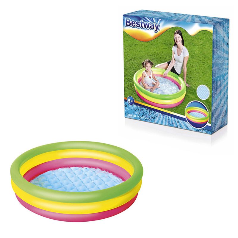 Piscina-Inflavel---Bestway---3-Aneis---62-Litros---Colorido-0