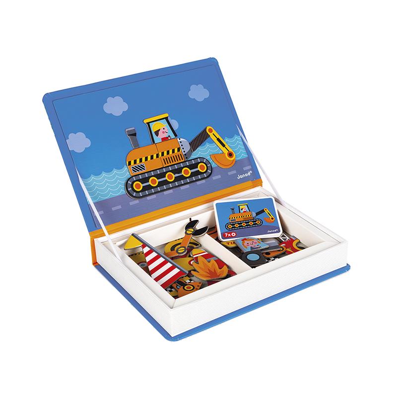 Brinquedo-Educativo---Janod---O-Livro-Magnetico---Veiculos-De-Corrida---Maped-0