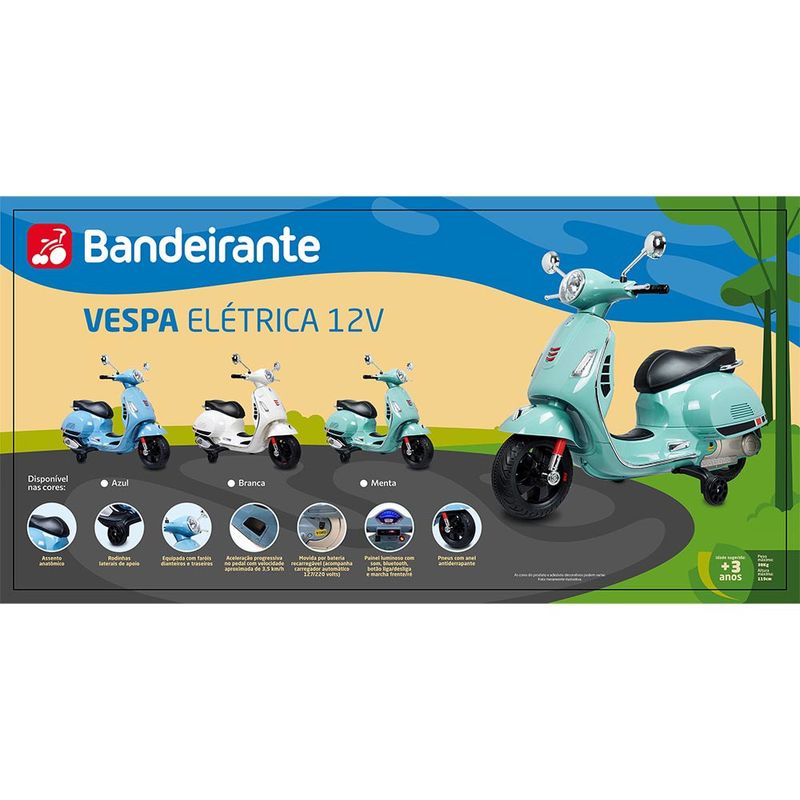 Mini-Veiculo-Eletrico---12V---Vespa---Branco---Bandeirante-1