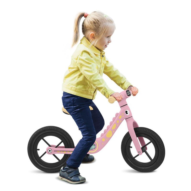 Bicicleta-de-Equilibrio---Dino---Pro---Rosa---Bandeirante-1