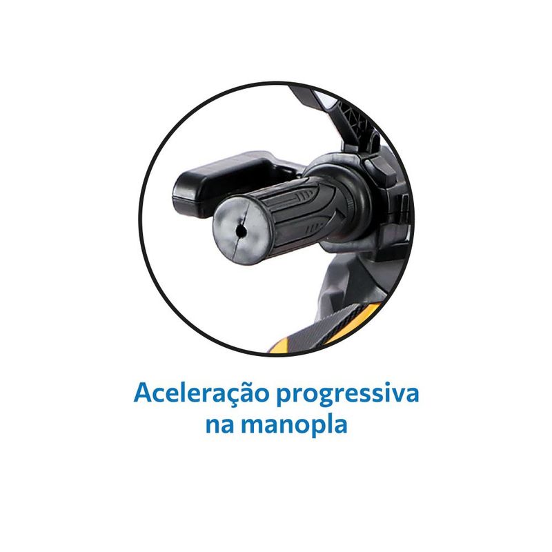 Mini-Veiculo-Eletrico---Scooter-Sport---Amarelo---12V---Bandeirante-4