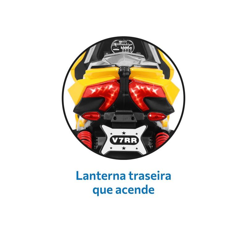 Mini-Veiculo-Eletrico---Scooter-Sport---Amarelo---12V---Bandeirante-6