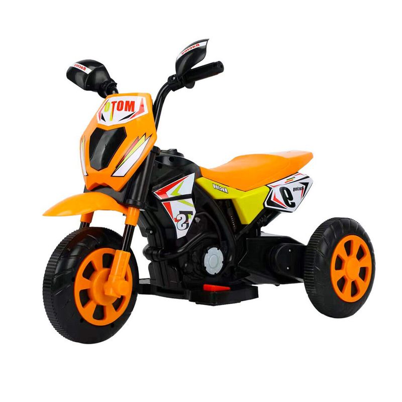 Mini-Veiculo-Eletrico-Infantil---Moto-Cross---6V---Bang-Toys---Laranja-1