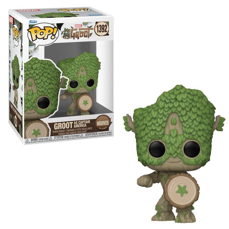 Figura-Com-Cabeca-Oscilante---Funko---Marvel---85-Anos---Groot-Como-Capitao-America---Candide-2