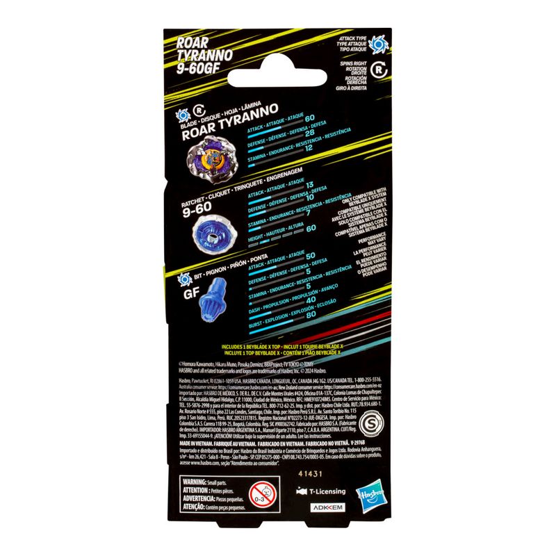Jogo-de-Piao---Beyblade-X---Roar-Tyranno---Azul---Hasbro-3