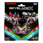 Conjunto-de-Pioes-e-Lancadores---Beyblade-x-Transformers---Optimus-Prime--e-Megatron---Hasbro-1