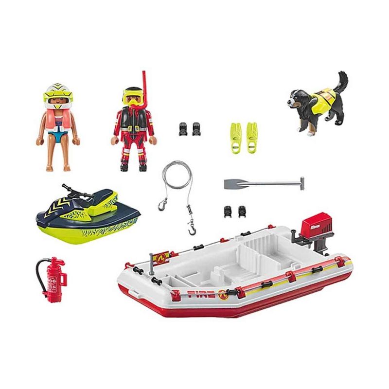 Playmobil---Bote-De-Salvamento-Com-Jet-Ski---Action-Heroes---Sunny-0