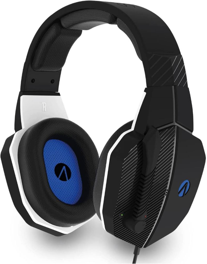 Stealth Phantom V Premium Stereo Gaming Headset Com Fio Preto e Azul PS4 PS5 XBOX ONE SX SWITCH CELULARES e PC Ri Happy