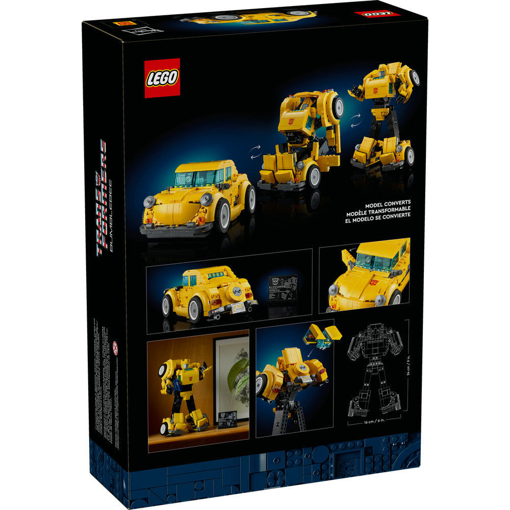Confira LEGO - Icons - Transformers - Bumblebee - 10338 - Rihappy