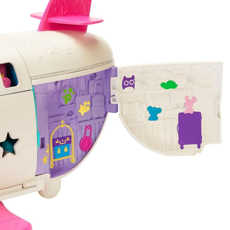Avion De Polly Pocket Grande Playset Boneca Polly Pocket Jatinho