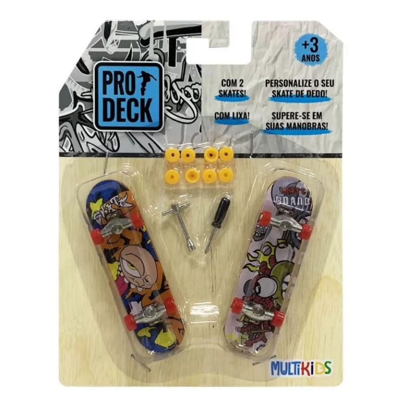 Prodeck Skate de Dedo - Cores Sortidas - Multikids - Ri Happy