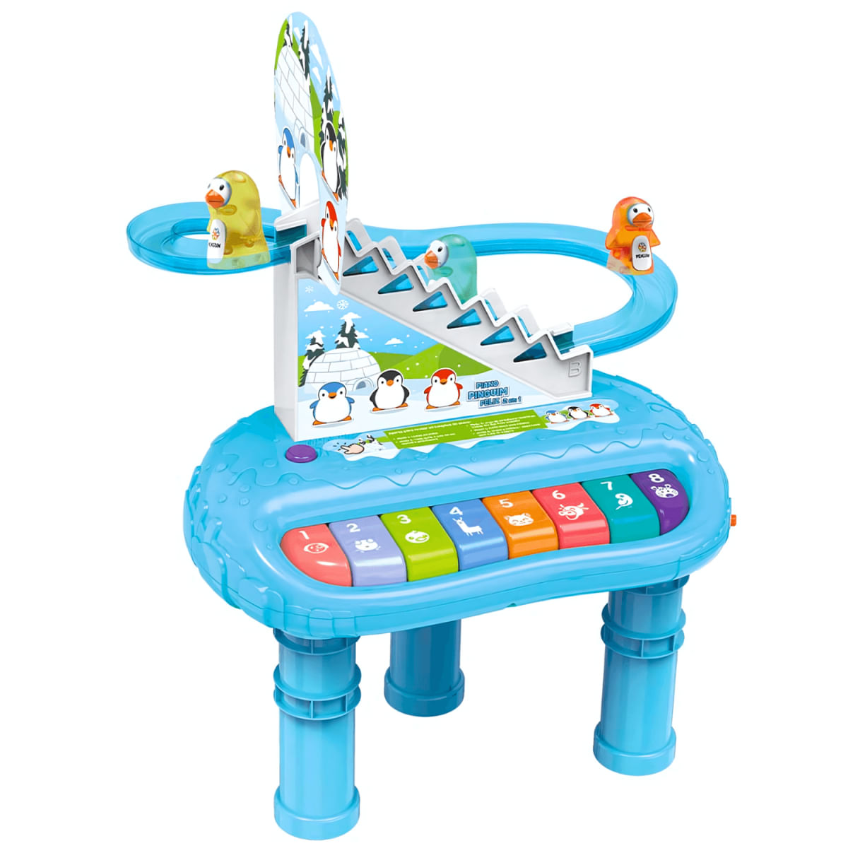 Piano Pinguim Feliz 2 em 1 - DMT6595 - Dm Toys - Ri Happy