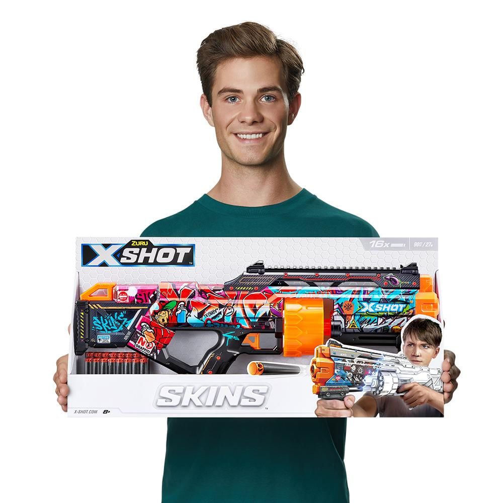 Lançador de Dardos X-Shot - Skins Last Stand - Graffiti - Ri