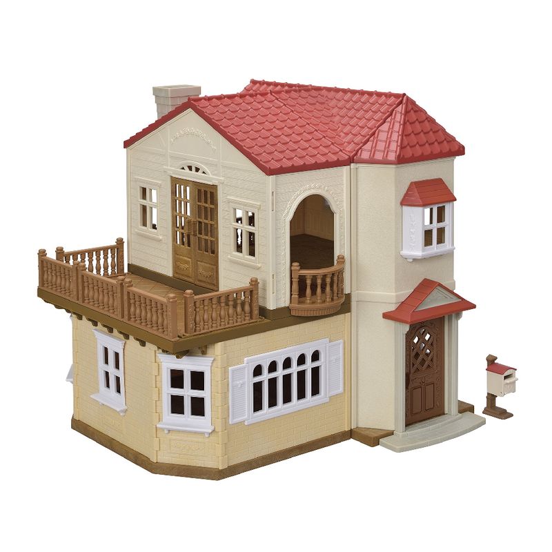 Playset---Sylvanian-Families---Casa-Telhado-Vermelho---Sotao-Secreto---Epoch-0