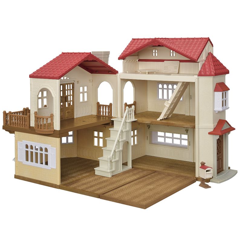 Playset---Sylvanian-Families---Casa-Telhado-Vermelho---Sotao-Secreto---Epoch-1