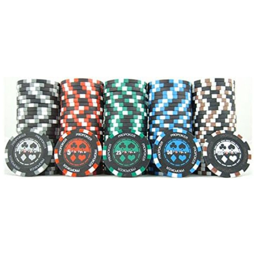 Maleta de Poker com 500 Fichas de Argila Numeradas para Texas