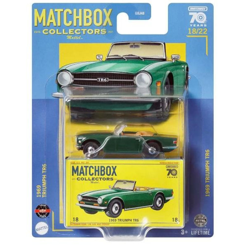 Matchbox Veiculo Collector 1969 Triumph TR6 Mattel GBJ48 - Ri Happy