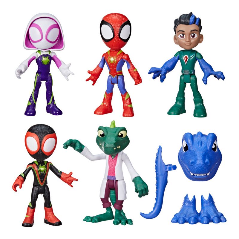 Conjunto-De-Mini-Bonecos---Marvel---Spidey-E-Seus-Amigos-Espetaculares-Dino-Webs---Hasbro-1