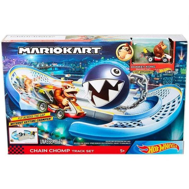Pista de Percurso e Veiculo HOT Wheels Mario KART Donkey KONG