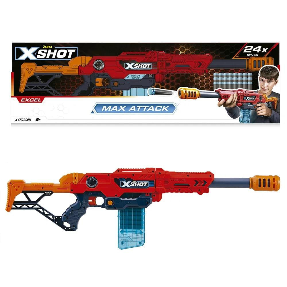 Lançador de Dardo X-Shot Red Max Attack - Candide - Ri Happy