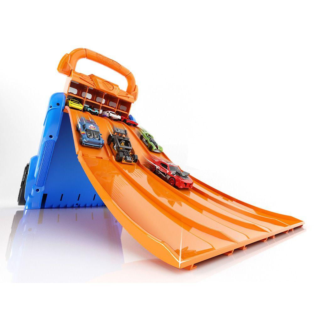 Hot Wheels Porta Lançador 20 Carros Fun Divirta-se Ri Happy