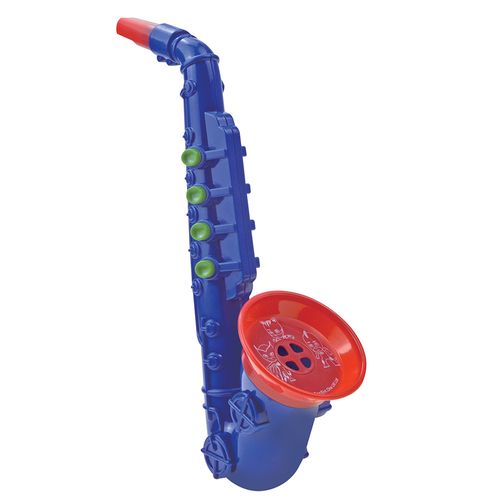 Brinquedo Musical - Mini Saxofone - PJ Masks - Azul e Vermelho - Candide