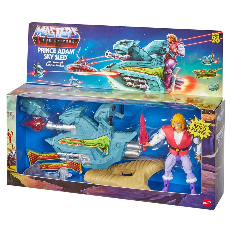 Figura-de-Acao---Mestres-do-Universo---Jet-Sled-e-Principe-Adam---Mattel-6