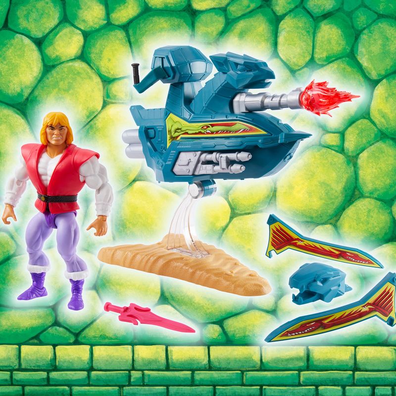 Figura-de-Acao---Mestres-do-Universo---Jet-Sled-e-Principe-Adam---Mattel-7