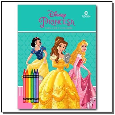 Ler e Colorir - Princesas Disney