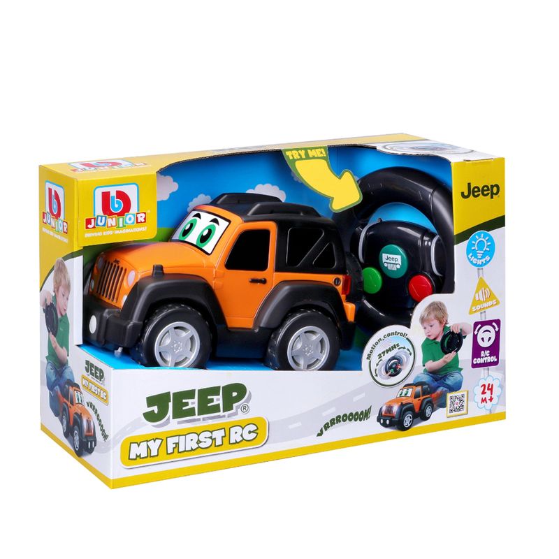 Carrinho-de-Controle-Remoto---Jeep---My-First-R-C---Bburago-Junior-0