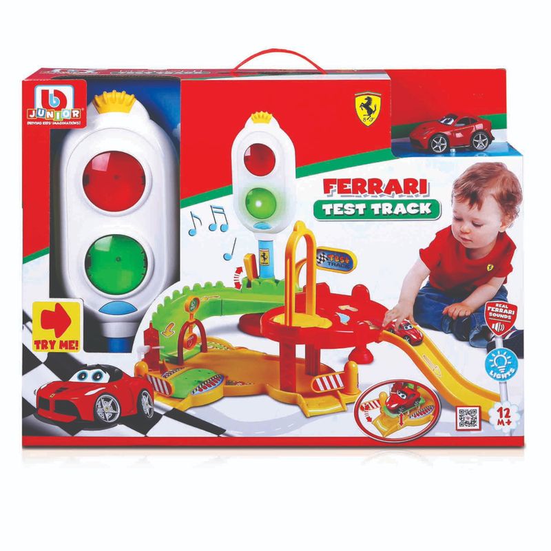 Conjunto-de-Pista-e-Carrinho---Ferrari---Test-Track---Bburago-0
