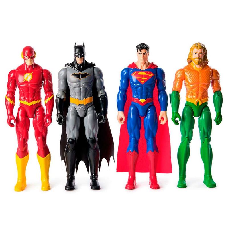 Conjunto-De-Bonecos---DC-Comics---Herois---Batman-Flash-Superman-e-Aquaman---Sunny-0